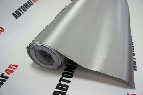 KSF  Автовинил шлифованный алюминий серебро 1м х 1,5м    фото 6