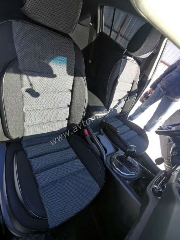 Авточехлы  Kia Sportage Киа Спортаж 2010-2016г Hyundai ix35 9-15г жаккард серый    фото 6