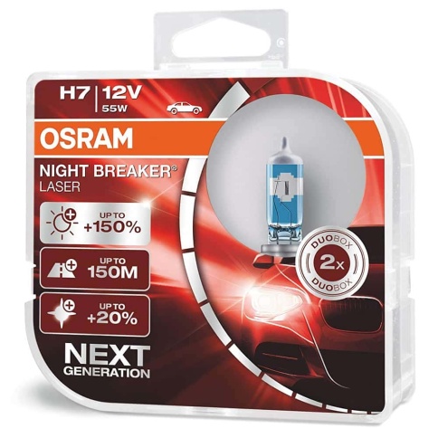 Osram  лампа H7 Night Breaker Laser +150% NEXT Generation 55W 2шт    фото 1