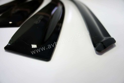 ANVair  дефлекторы окон Hyundai Solaris Хендай Солярис седан 2011-2017г комплект 4шт    фото 4