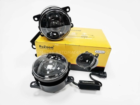 Ruzoom Фары противотуманные 1 линза  Lada Vesta X-Ray и иномарки LED 35W 5000LM 2шт гарантия 6 мес фото 6