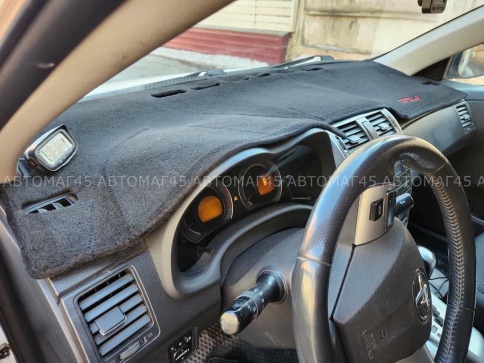 Накидка на панель Toyota Corolla Тойота Королла 2007-2013г кузов 150 карпет с лого  фото 6