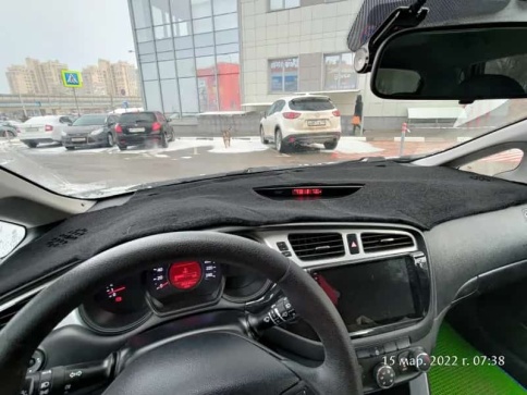 Накидка на панель Kia Ceed Киа Сид кузов JD 2012-2018г карпет  фото 2