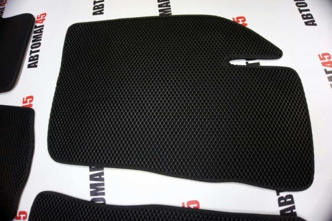 EVA ЭВА  коврики в салон Daewoo Nexia 1994-2016г черные рисунок ромб  комплект 5шт    фото 3