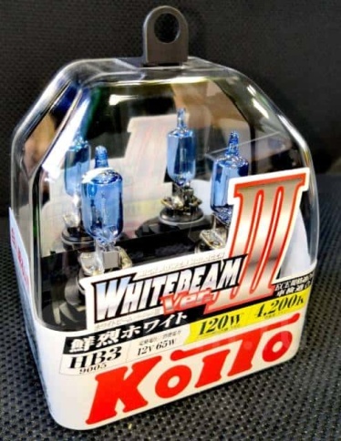 KOITO  лампа WhiteBeam3 HB3 9005 12V 55W 4200K 2шт    фото 2