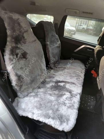 Рус Автотренд  Накидки короткий ворс мутон серый 140x55 на весь салон 5шт    фото 12