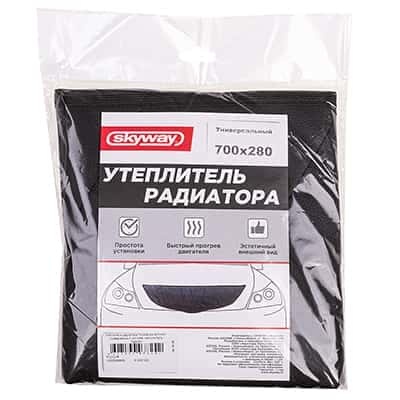 Skyway утеплитель радиатора Универсальный 700 х 280мм кожа фото 1
