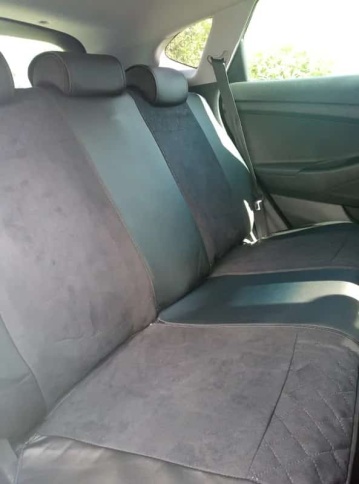 PSV Altara Next чехлы универсальные экокожа алькантара черные  комплект    фото 3