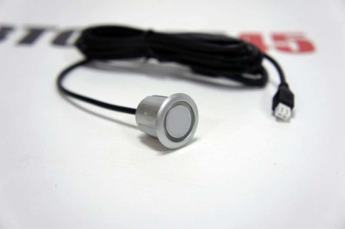 AVS  универсальный датчик для парктроника D 22мм серебро 1шт    фото 1