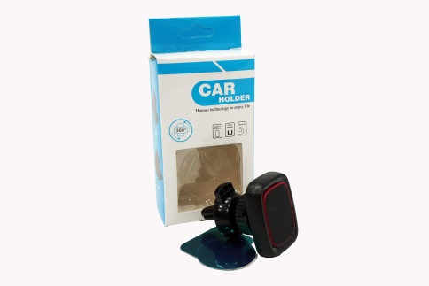 Держатель телефона на дефлектор магнитный черный BH19-21 фото 2