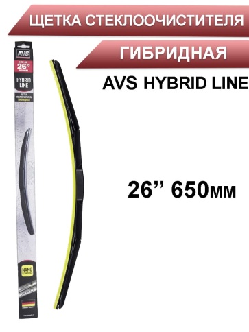 AVS  щетка стеклоочистителя Hybrid Line гибридная 650мм    фото 1