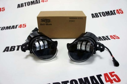 SALMAN  2 реж. 3000 6000K Фары п/туманные Nissan Infinity LED 50W 4800LM c ушами 2шт гаран. 6 мес фото 2