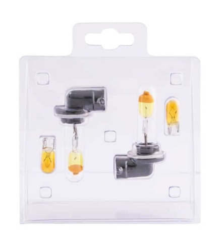 SVS  лампа 881 H27/2 Yellow 12V 55W 3000K 2шт    фото 2