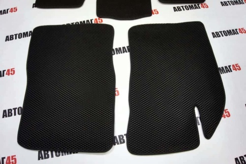 EVA ЭВА  коврики в салон Daewoo Nexia 1994-2016г черные рисунок ромб  комплект 5шт    фото 6