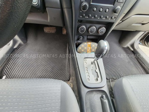 EVA ЭВА 3D коврики в салон Nissan Almera Classic 2006-2013г черный ромб компл 5шт CITY 3D фото 4