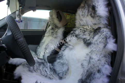 Накидки  комбинированные бело-серый Maximal 140х55см 2шт    фото 5