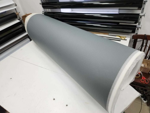 Экокожа на поролоне 5мм светло-серая перфорация 1м х 1,4м    фото 6