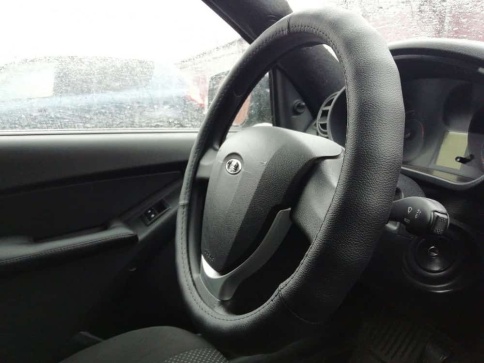 Autoprofi  оплетка руля кожа черная ребристая размер М AP-265 BK   фото 1