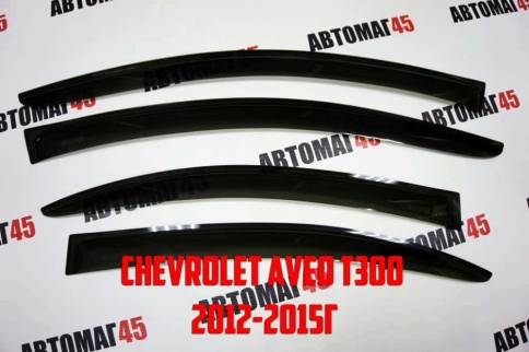 ANVair  дефлекторы окон Chevrolet Aveo T300 Шевроле Авео Т300 2012-2015г комплект 4шт    фото 2
