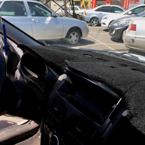 Накидка на панель Lada Kalina Калина 2 2013-2018г с монитором карпет  фото 3