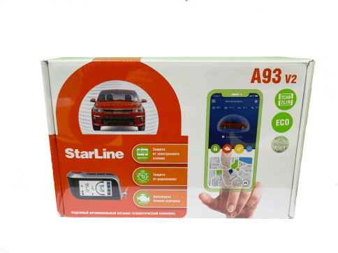 StarLine  A93 V2 ECO 2Can+2Lin сигнализация 1 брелок автозапуск двусторонняя связь сирена гар 1 год фото 1