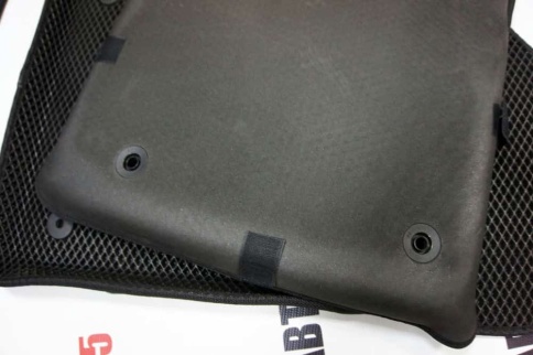 EVA ЭВА 3D коврики в салон Chevrolet Cruze 2008-2015г черный рисунок ромб комплект 5шт    фото 5