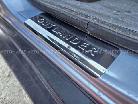 LIDER  Накладки на пороги  Mitsubishi Outlander Мицубиси Аутлендер 2012-2022г 4 шт нержавейка    фото 7