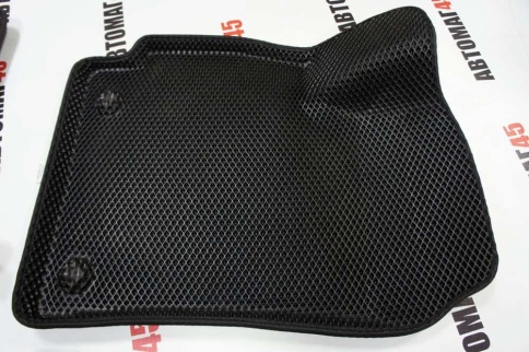 BORATEX  коврики в салон 3D EVA ЭВА Kia Seltos 2019-2022г черные рисунок ромб комплект 5шт    фото 4