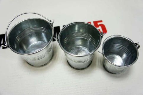 Ведро декоративное на фаркоп нержавейка d=8см h=8см    фото 6