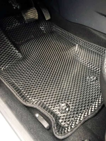 BORATEX  коврики в салон 3D EVA ЭВА Renault Kaptur 2016-2020г черные рисунок ромб комплект 5шт фото 2