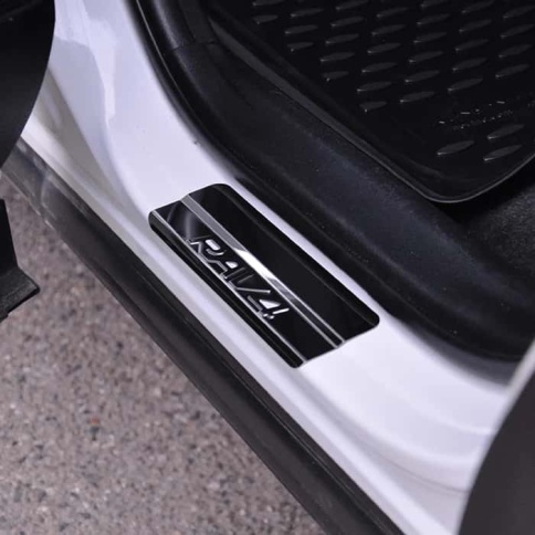 LIDER  Накладки на пороги  Toyota RAV4 XA40 Тойота Рав4 ХА40 2013-2019г 4 шт нержавейка    фото 3