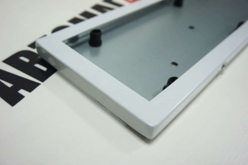 Torino  рамка номерного знака нержавейка белая    фото 2