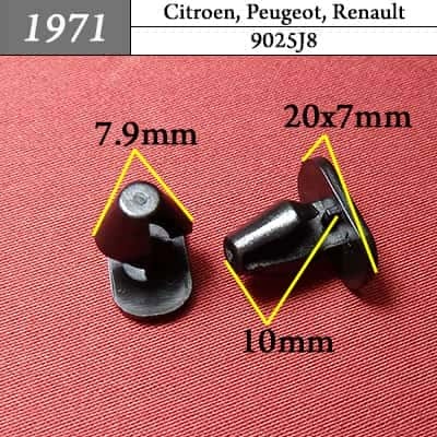 1971 Клипса пистон для Citroen Peugeot Renault фото 1