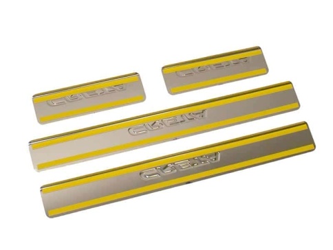 Dollex  Накладки на пороги  Hyundai Creta 1 Хендай Крета 1 2015-2021г 4 шт нержавейка    фото 2