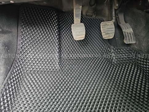 SMART коврики в салон 3D Лада Largus FL 5 мест Logan до 13г Sandero Stepway до 15г чер рис ром 5шт фото 2