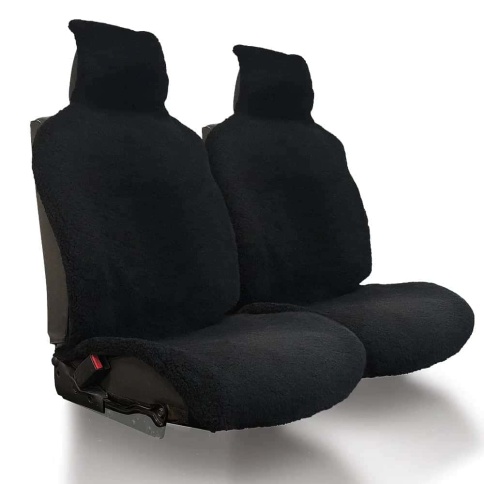 Накидки  люкс короткий ворс черный шерсть 80% 140х55см 2шт    фото 3