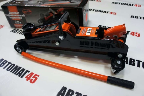 Автодело  домкрат 2т гидравлический подкатной высота 135-380мм    фото 3