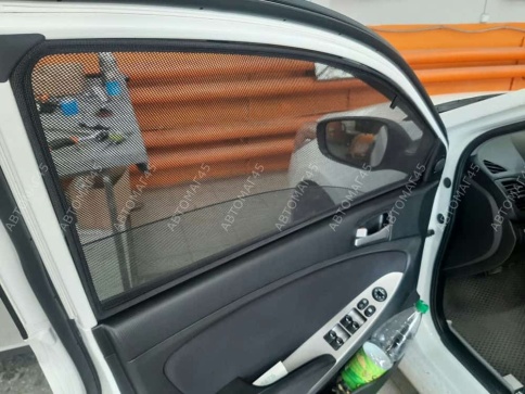 Шторкофф  каркасные шторки на магнитах Hyundai Solaris Солярис cедан 2017-2022г передн 2шт станд 5% фото 3