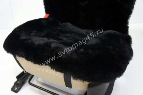 Накидки  короткий ворс черный на коже 138х55см 2шт    фото 8