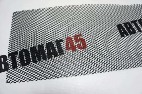 Dollex  защитная сетка на решетку радиатора ячейка 10ммх5,5мм 100х20см черная    фото 7