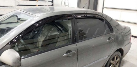 VAD  дефлекторы окон Toyota Corolla Тойота Королла 2013-2019г комплект 4шт    фото 5