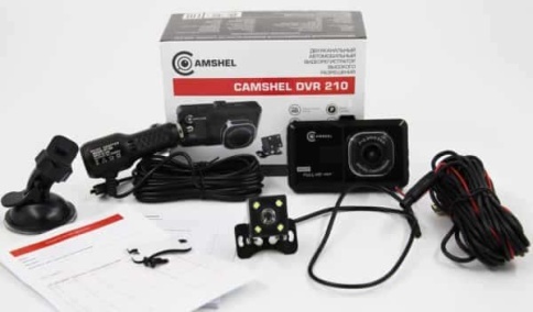 Camshel DVR 210 видеорегистратор с камерой заднего вида Full HD G-сенсор 7,5см угол 140 гарант 12мес фото 2