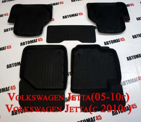 Коврики  в салон Volkswagen Golf V VI Jetta 05-10г с 2011г комплект 4шт    фото 1