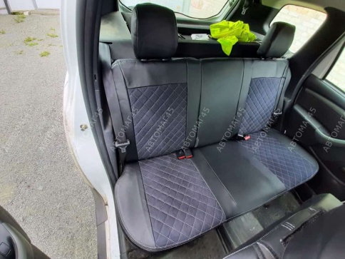Авточехлы  Renault Duster Рено Дастер 2015-2021г 1пок 2/3 Terrano 16-22г экокож/алькан сер.нить ромб фото 12