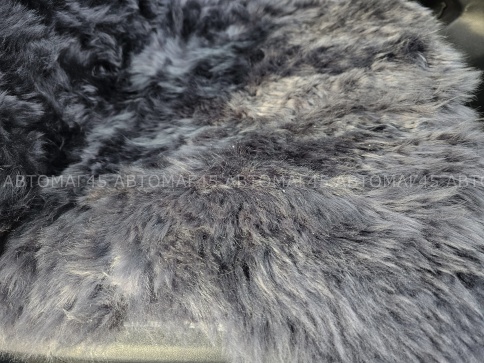 Накидка  на сиденье длинный ворс темно-серый 140x50см 1шт    фото 2