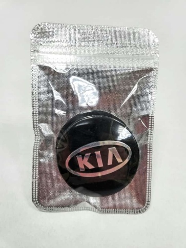 Наклейка на колпаки Kia сферическая изогнутая 5,4см 4шт (226754) фото 1