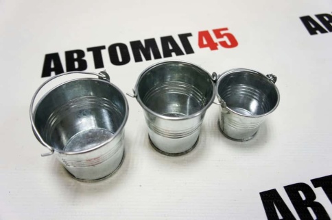 Ведро декоративное на фаркоп нержавейка d=8см h=8см    фото 5