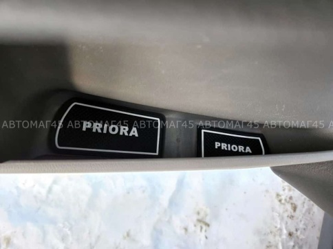 Коврики в ниши Лада Lada Приора Priora 1 белые буквы 13пр. фото 2