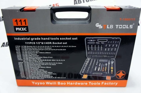 TLB  набор инструментов 111 предметов 1/2" 1/4"   фото 5