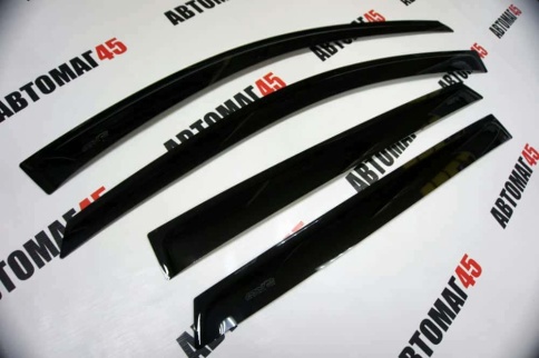 ANVair  дефлекторы окон Hyundai Solaris Хендай Солярис хэтчбек 2011-2017г комплект 4шт    фото 5